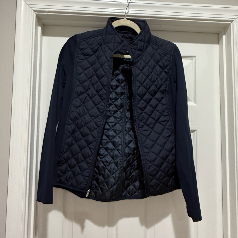 Banana Republic Black Puffer Jacket Lightweight Quilted